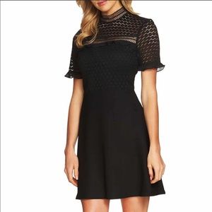 NWT Black CeCe Crochet Dress